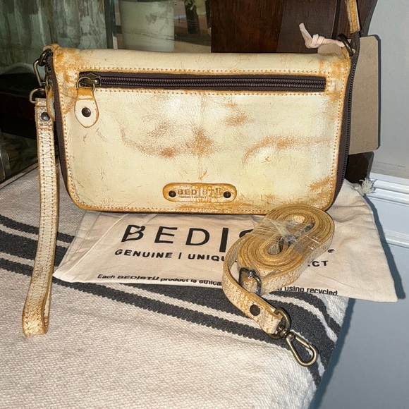 NWT Bed Stu TEMPLETON II Tang Nectar Delux Crossbody Wallet Clutch Retail $185 - Picture 2 of 14